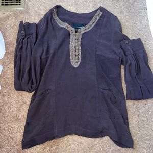 ANTHROPOLOGY MESH TOP